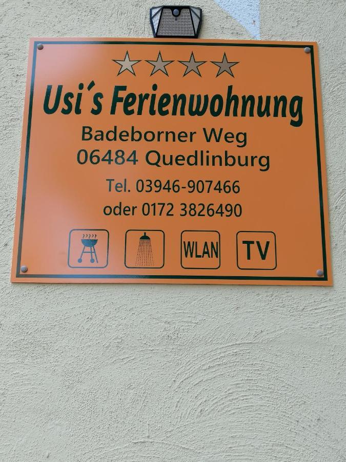 Usis_Ferienwohnung Im Harz Кведлинбург Экстерьер фото